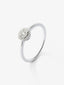Anillo de oro blanco de 18kt con 29 diamantes 0,10 quilates