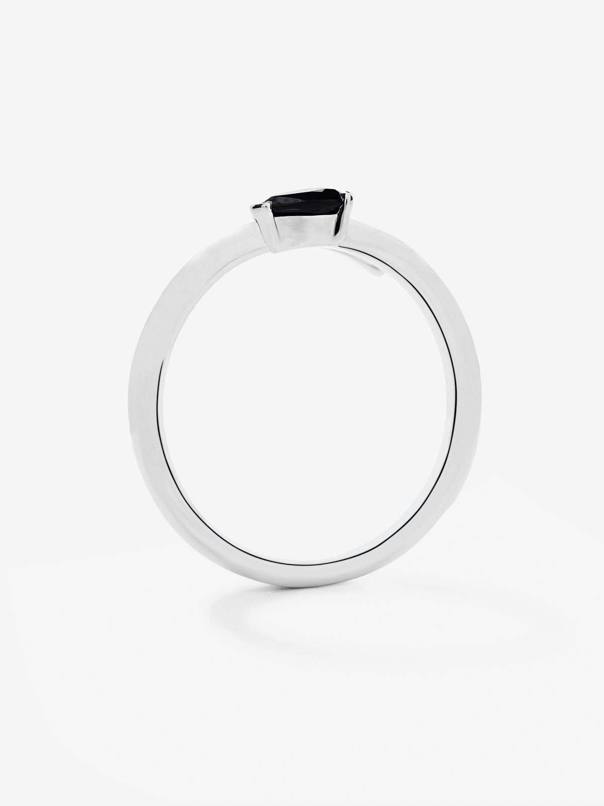 Anillo serpiente de plata 925 con espinela