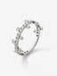 Anillo de oro blanco de 18K con diamantes en talla brillante de 0,7 cts