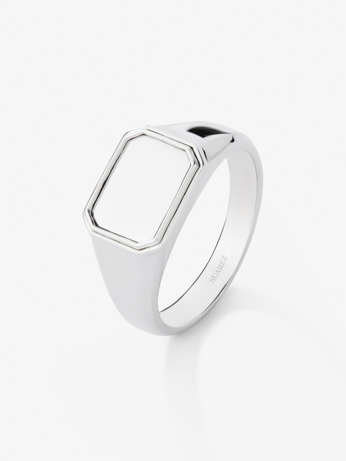 Anillo de sello mediano de plata 925