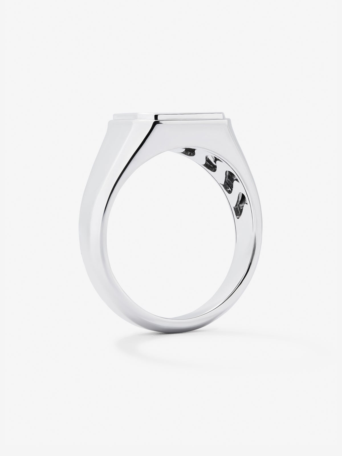 Anillo de sello mediano de plata 925