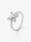 Anillo de oro blanco de 18K con 31 diamantes en talla brillante con un total de 0,34 cts