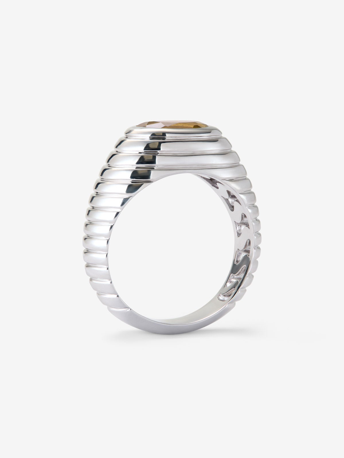 Anillo de plata 925 con cuarzo citrino