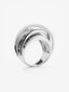 Anillo multibrazo de oro blanco de 18K con 111 diamantes blancos en talla brillante con un total de 2,67 cts y 74 diamantes negros en talla brillante con un total de 1,15 cts