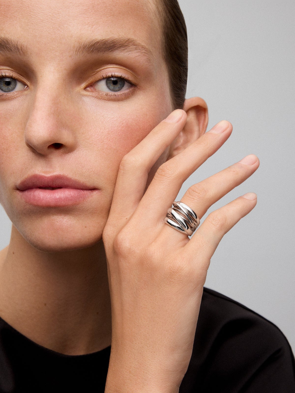 Anillo multibrazo de plata 925