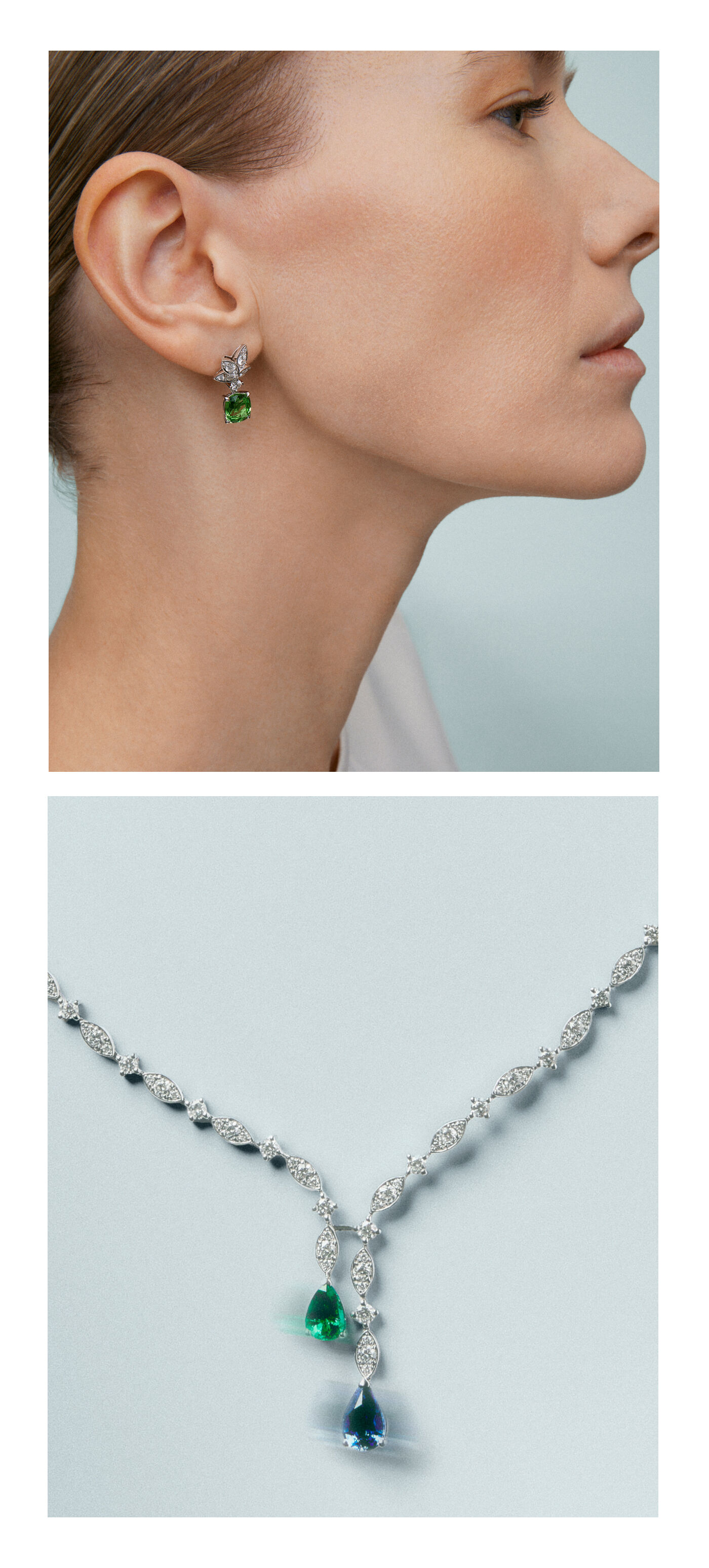 Silueta en el oro blanco | Marquise
