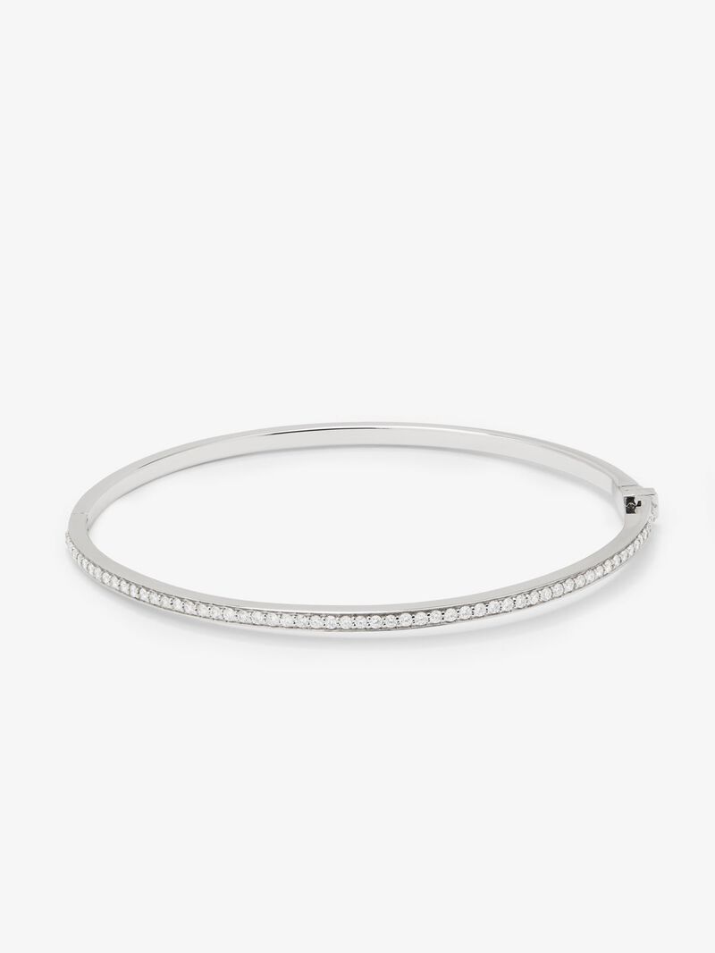 Rigid 18K white gold bracelet with 58 brilliant-cut diamonds with a total of 0.57 cts image number 0