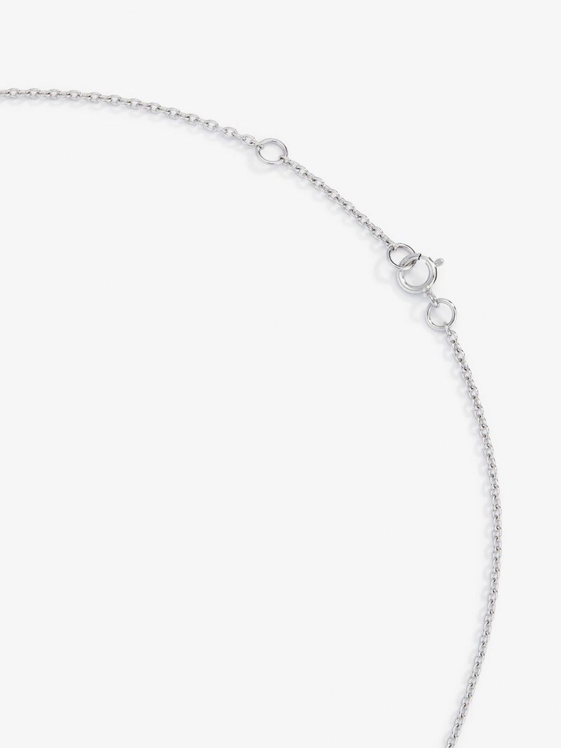 18K White Gold Orla Chain with Esmeralda and Diamond image number 7