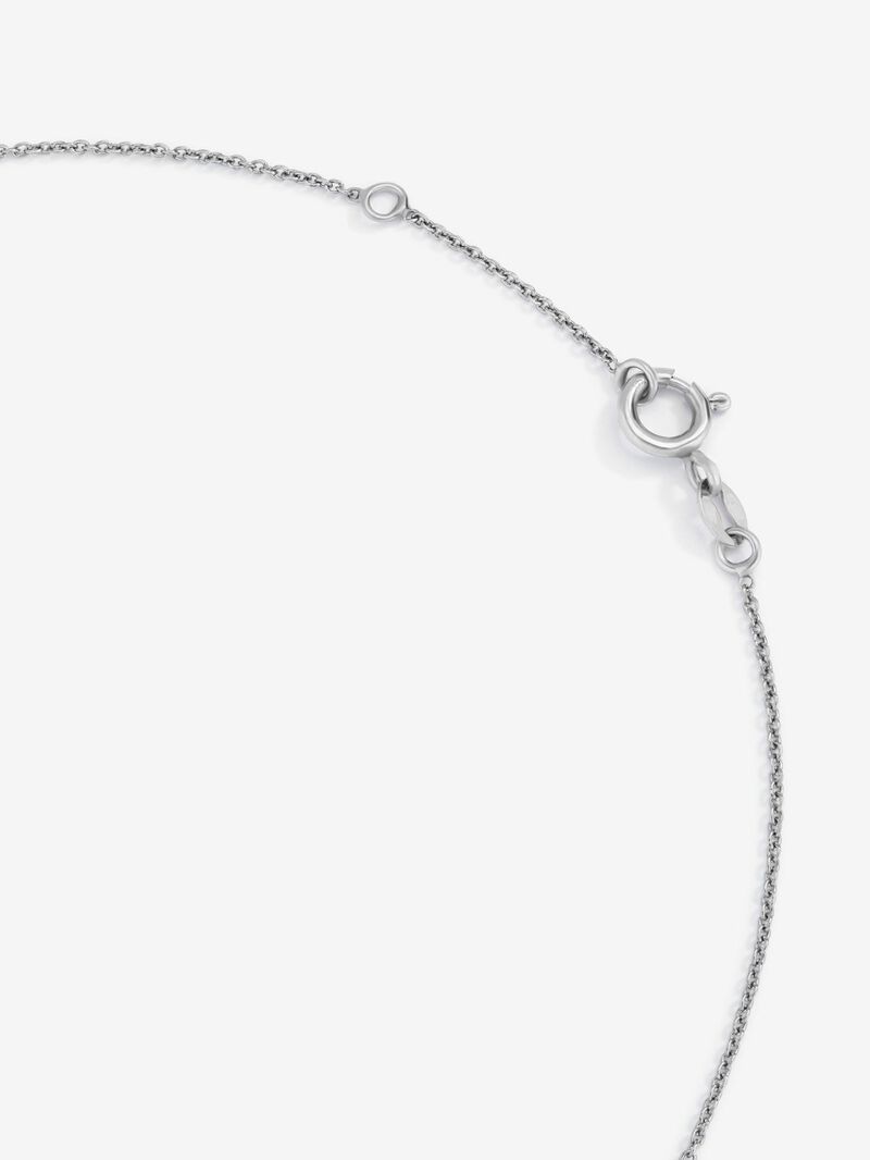 18K White Gold Orla Chain with Sapphire and Diamond image number 4