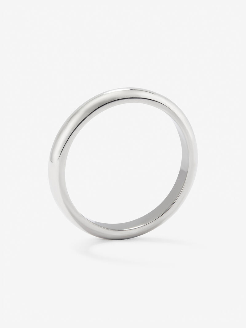 18K White Gold Wedding Band of 2.60mm image number 4