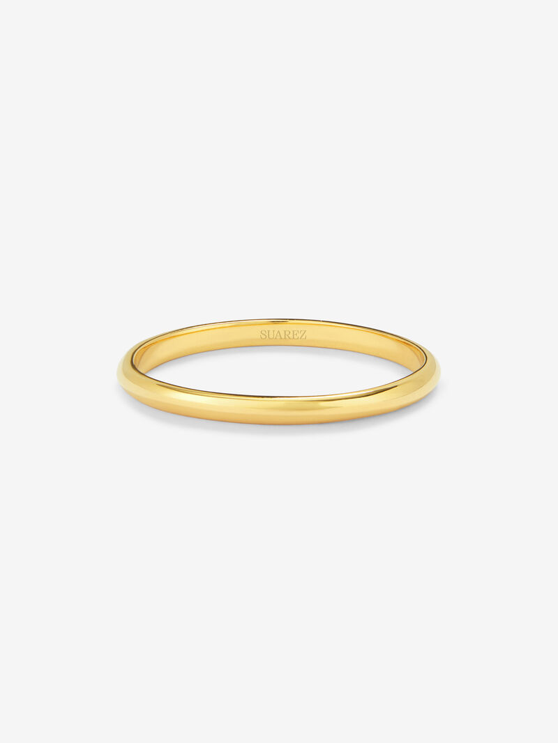 18K yellow gold wedding ring image number 2
