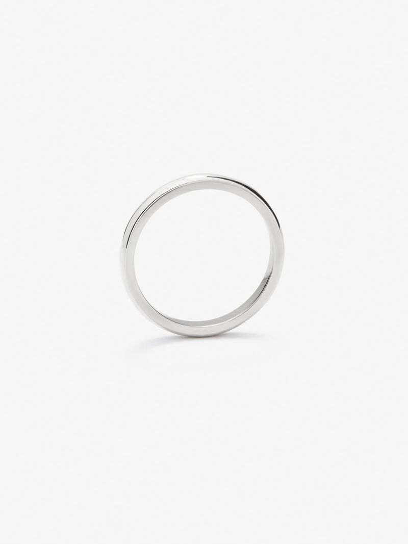 18K 1.55mm Platinum Flat Commitment Ring image number 2