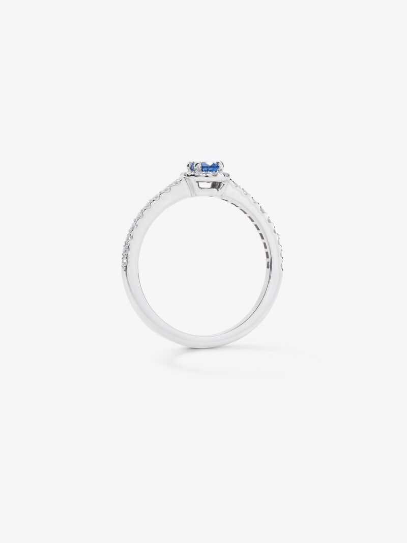 18K White Gold Ring with 1.12 cts and 0.25 cts diamonds image number 2