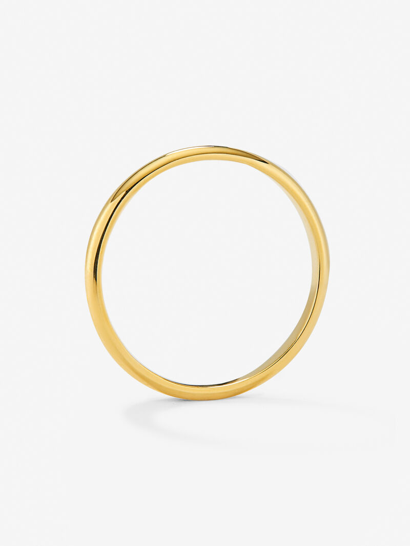 18K yellow gold wedding ring image number 4