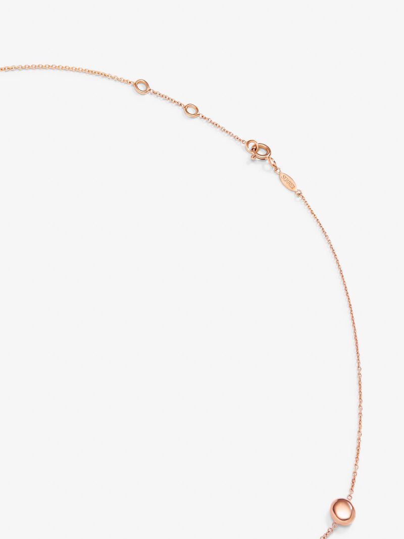 18K rose gold necklace image number 4