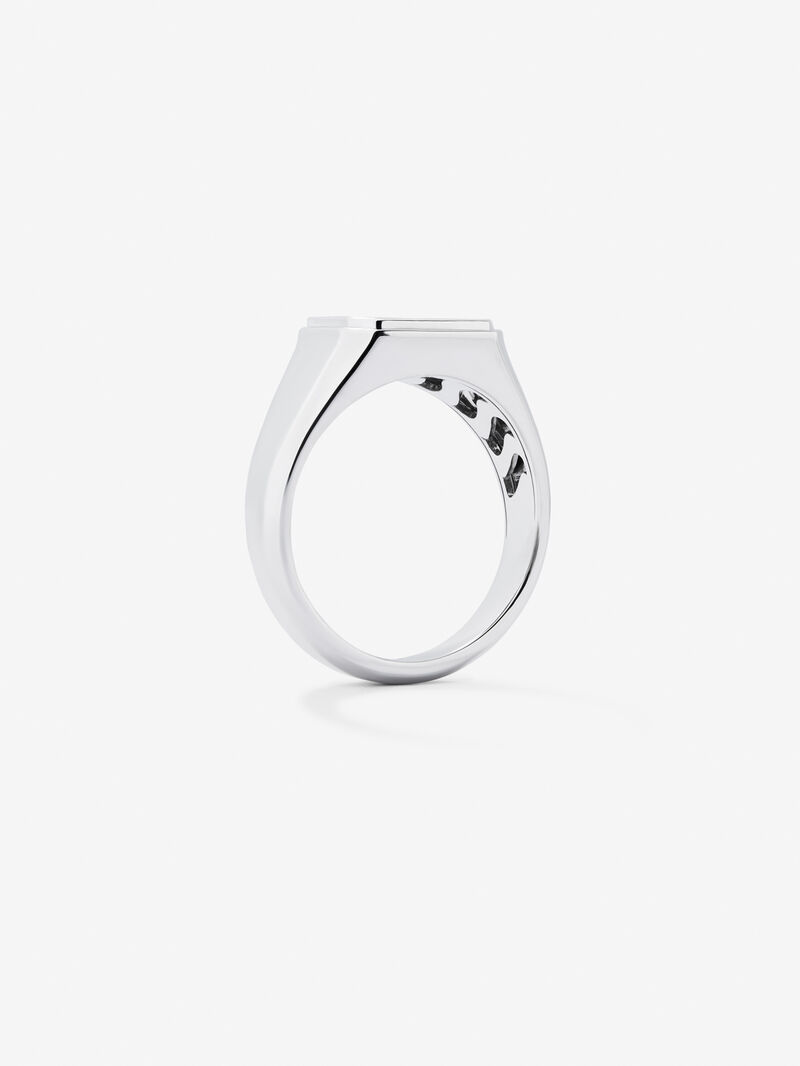 925 silver medium signet ring image number 4