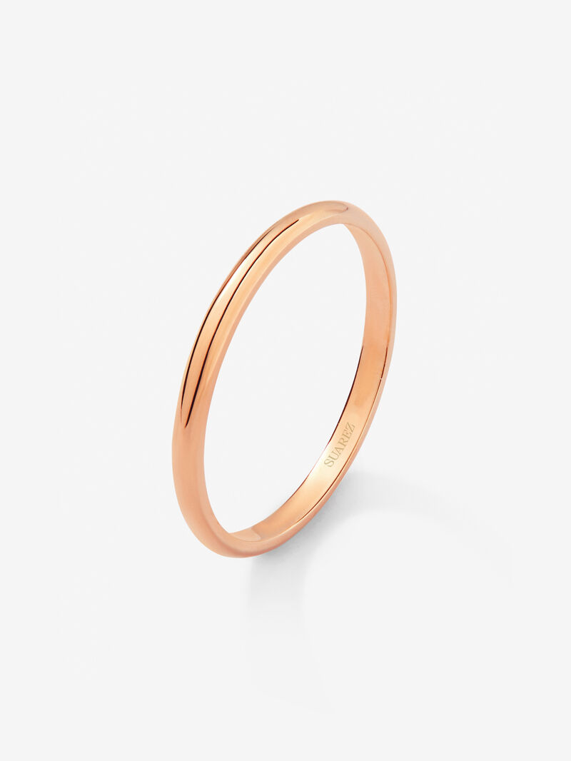 18K 1.7mm Rose Gold Commitment Ring image number 0