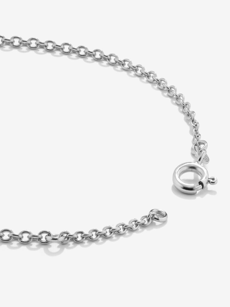 18K white gold bracelet with brilliant-cut diamonds with a total of 0.12 cts image number 6