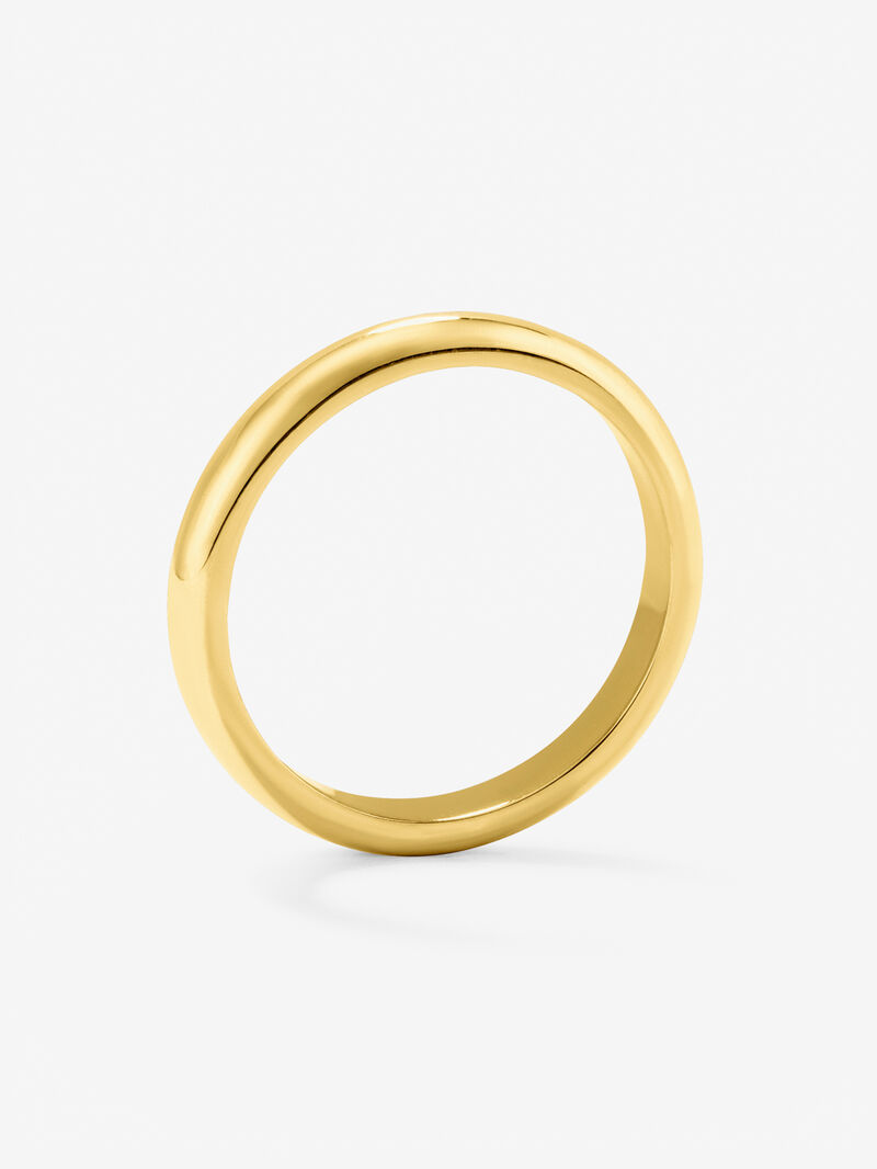 18K yellow gold wedding ring image number 4