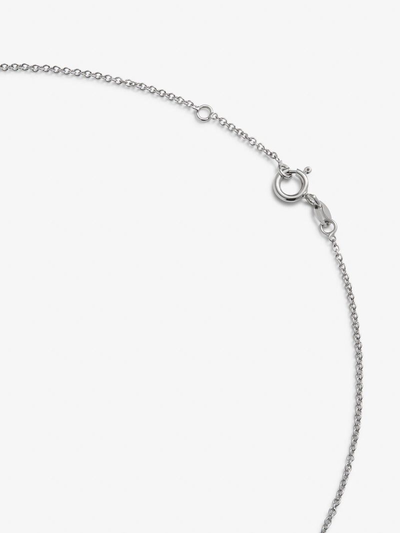 18K white gold pendant with a pear-cut cornflower blue sapphire of 2.02 cts and 62 brilliant-cut diamonds with a total of 0.43 cts image number 4