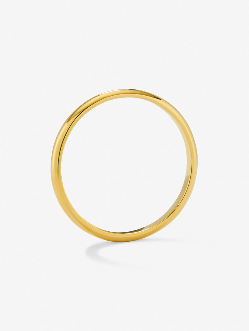 18K yellow gold wedding ring image number 4