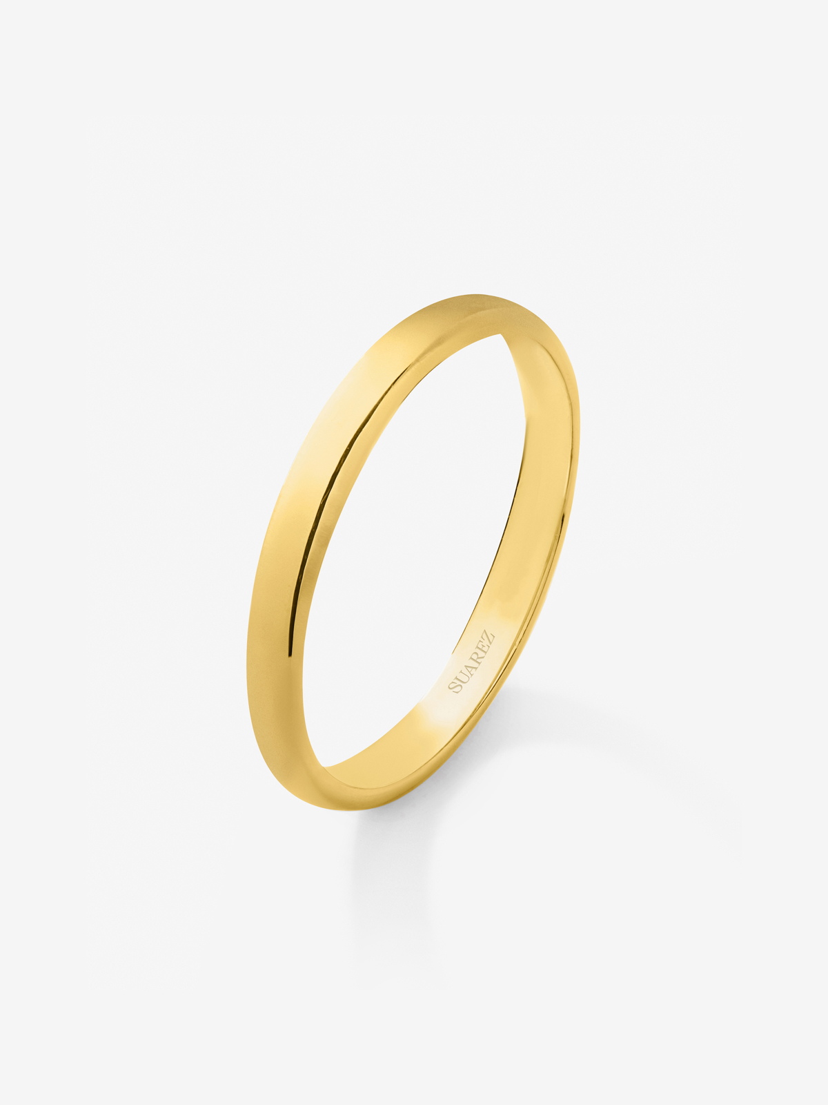 18K Yellow Gold Wedding Band of 2.30mm