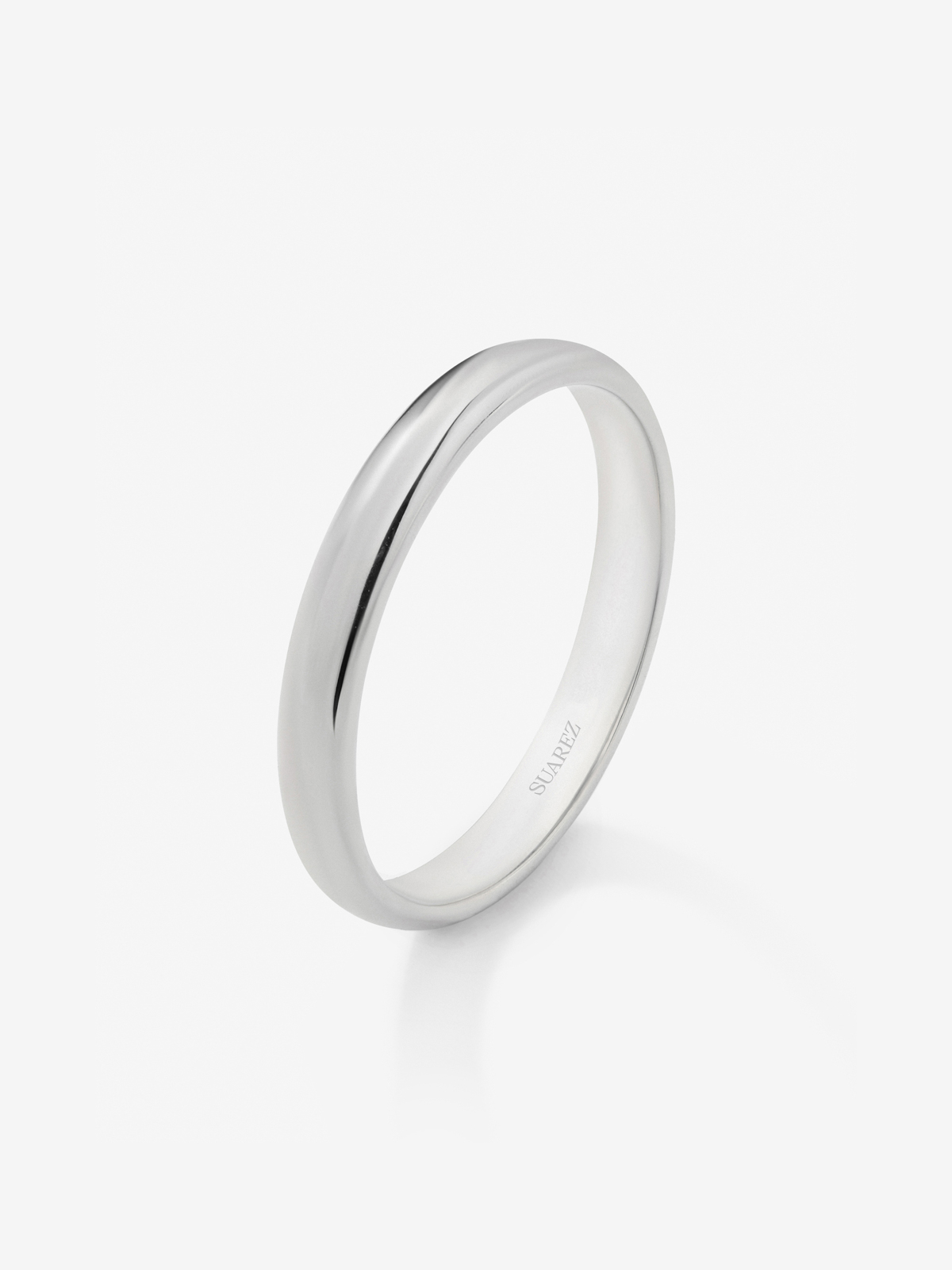 18K white gold wedding ring